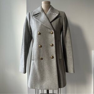 J.Crew Melton Wool Peacoat | Grey | 2